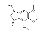 1,4,5,6-tetramethoxy-3-methylidene-1,2-dihydroindene结构式