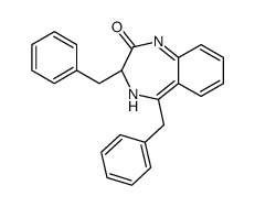 (3S)-3,5-dibenzyl-3,4-dihydro-1,4-benzodiazepin-2-one Structure