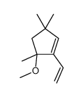 1-ethenyl-5-methoxy-3,3,5-trimethylcyclopentene Structure