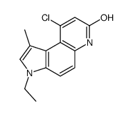 9-chloro-3-ethyl-1-methyl-6H-pyrrolo[3,2-f]quinolin-7-one结构式