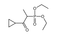 1-cyclopropyl-2-diethoxyphosphorylpropan-1-one Structure