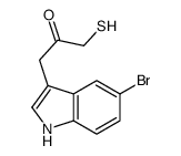 1-(5-bromo-1H-indol-3-yl)-3-sulfanylpropan-2-one结构式