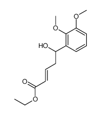 ethyl 5-(2,3-dimethoxyphenyl)-5-hydroxypent-2-enoate结构式