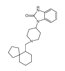 3-[(1-(spiro[4.5]dec-6-ylmethyl)piperidin-4-yl)]-1,3-dihydro-2H-benzimidazol-2-one Structure