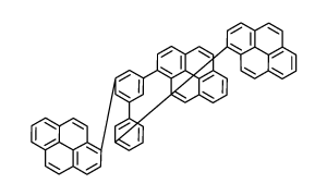 1-[3-[3,5-di(pyren-1-yl)phenyl]phenyl]pyrene结构式