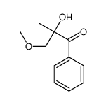 2-hydroxy-3-methoxy-2-methyl-1-phenylpropan-1-one结构式