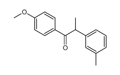 1-(4-methoxyphenyl)-2-(3-methylphenyl)propan-1-one结构式