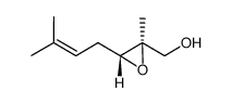 [(2S,3R)-3-(3-methylbut-2-enyl)-2-methyloxiran-2-yl]methanol结构式