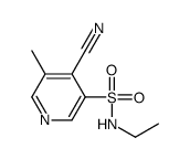 4-cyano-N-ethyl-5-methylpyridine-3-sulfonamide结构式