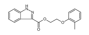 1H-Indazole-3-carboxylic acid, 2-(2-methylphenoxy)ethyl ester结构式