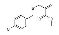 methyl 2-[(4-chlorophenyl)methylsulfanylmethyl]prop-2-enoate结构式