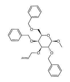 methyl 3-O-allyl-2,4,6-tri-O-benzyl-β-D-galactopyranoside Structure