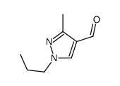3-METHYL-1-PROPYL-1H-PYRAZOLE-4-CARBALDEHYDE Structure
