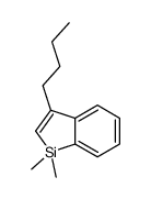 3-butyl-1,1-dimethyl-1-benzosilole结构式