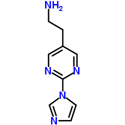 2-[2-(1H-Imidazol-1-yl)-5-pyrimidinyl]ethanamine Structure