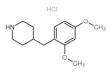 piperidine, 4-[(2,4-dimethoxyphenyl)methyl]-, hydrochloride结构式