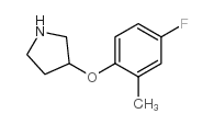 3-(4-fluoro-2-methylphenoxy)pyrrolidine Structure