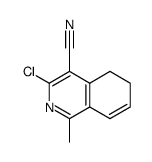 4-Isoquinolinecarbonitrile, 3-chloro-5,6-dihydro-1-methyl Structure