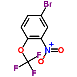 3-硝基-4-三氟甲氧基溴苯结构式
