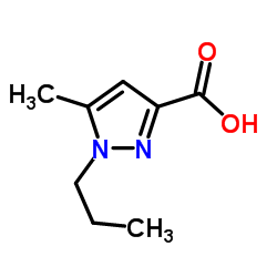 5-Methyl-1-propyl-1H-pyrazole-3-carboxylic acid结构式