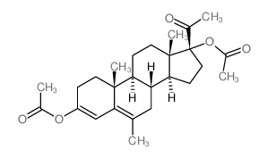 [(8R,9S,10R,13S,14S,17R)-17-acetyl-3-acetyloxy-6,10,13-trimethyl-1,2,7,8,9,11,12,14,15,16-decahydrocyclopenta[a]phenanthren-17-yl] acetate结构式