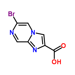 6-Bromoimidazo[1,2-a]pyrazine-2-carboxylic acid structure