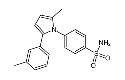 4-(2-methyl-5-m-tolyl-pyrrol-1-yl)-benzenesulfonamide结构式