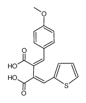 (Z,E)-2-<(4-methoxyphenyl)methylene>-3-(2-thienylmethylene)succinic acid Structure