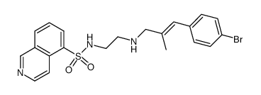 N-[2-(4-Bromo-α-methylcinnamylamino)ethyl]-5-isoquinolinesulfonamide Structure