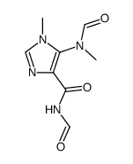 N-formyl-1-methyl-5-(N-methylformamido)imidazole-4-carboxamide结构式