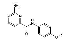 2-aminopyrimidine-4-carboxy-(4-methoxyphenyl)amide Structure