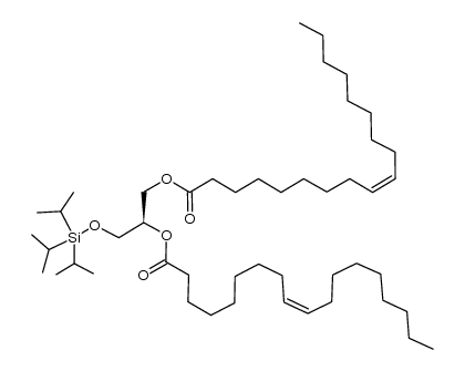 1,2-dioleoyl-3-O-triisopropylsilyl-sn-glycerol structure