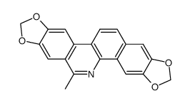 6-methyl-[1,3]dioxolo[4,5-j][1,3]dioxolo[4',5':4,5]benzo[1,2-c]phenanthridine Structure
