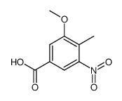 3-Methoxy-4-methyl-5-nitrobenzoic acid Structure