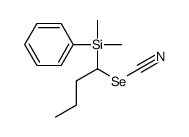 1-[dimethyl(phenyl)silyl]butyl selenocyanate Structure