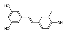 (E)-5-(4-hydroxy-3-methylstyryl)benzene-1,3-diol Structure