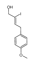 (2Z)-2-iodo-4-(4-methoxyphenyl)-2-buten-1-ol结构式