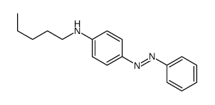 N-pentyl-4-phenyldiazenylaniline结构式