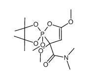 5,7,9-trimethoxy-N,N,2,2,3,3-hexamethyl-1,4,6-trioxa-55-phosphaspiro[4.4]non-7-ene-9-carboxamide结构式