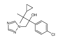 (2R)-2-(4-Chlorophenyl)-3-cyclopropyl-3-methyl-1-(1,2,4-triazol-1-yl)butan-2-ol结构式