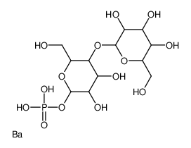 ALPHA-LACTOSE 1-PHOSPHATE BARIUM SALT Structure