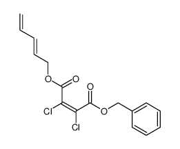 benzyl (E)-penta-2,4-dienyl dichloromaleate结构式