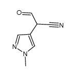 2-(1-methyl-1H-pyrazol-4-yl)-3-oxopropanenitrile Structure