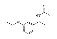 (R)-N-(1-(3-(ethylselanyl)phenyl)ethyl)acetamide结构式