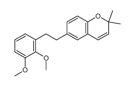 2,2-dimethyl-6-(2',3'-dimethoxyphenethyl)chromen结构式