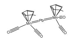 (μ-lead)bis{dicarbonyl(η5-methylcyclopentadienyl)manganese} Structure