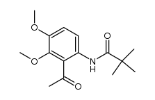 2'-acetyl-3',4'-dimethoxy-2,2-dimethylpropioanilide Structure