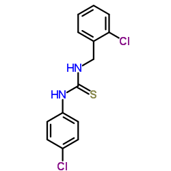 1-(2-Chlorobenzyl)-3-(4-chlorophenyl)thiourea Structure
