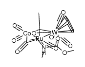(μ3-MeC)CoRuWCp(CO)7(C(Me)(COOMe)NHC(Me)O)结构式