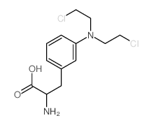 Phenylalanine,3-[bis(2-chloroethyl)amino]-结构式